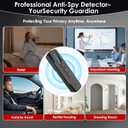 GPS-Detector Hidden-Camera Spy-Camera Detector - 2025 Upgrade Hidden Camera & Bug Detector, Anti-Surveillance Spy Camera & GPS Finder, Portable & Rechargeable for Home, Office, Hotel SecurityBlack