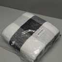 2X4 Buffalo Plaid Rug for Entryway,Machine Washable Black and White Checkered Small Runner Rugs for Indoor,Non Slip Soft Mat for Farmhouse Kitchen Porch Bedroom Living Room Hallway Christmas