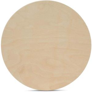Wood Circles 15 inch 1/2 inch Thick, Unfinished Birch Plaques, Pack of 10 Wooden Circles for Crafts and Blank Sign Rounds, by Woodpeckers