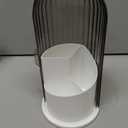 Makeup Brush Holder Organizer with Lids, 360Rotating Clear Dustproof Make Up Brush Container Box, Vanity Spinning Cosmetic Tools Storage Cup for Desktop Office Bathroom Countertop