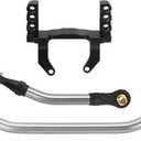 INJORA Aluminum Lay Down Servo Mount with Stainless Steel Steering Links Set for TRX4M Stock Length Axles 1/18 RC Crawler