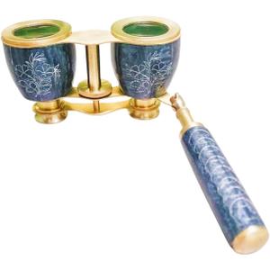 4" Opera Glasses Binoculars with 4X Magnification - Opera Glasses for Women with Adjustable Handle - Binoculars for Adults & Kids Bird Watching, Hunting - Vintage Theater Binocular