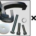 Set of 4 Truck Bed Clamps for Truck Topper/Cap/Camper Shell Compatible with Toyota Tundra 2007-2025 & Tacoma 2005-2015 Bed Rail System
