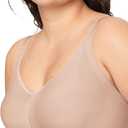 Warners Easy Does It Underarm-Smoothing with Seamless Stretch Wireless Lightly Lined Comfort Bra (Large, Toasted Almond)