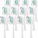Toothbrush Heads for Philips Sonicare Replacement Brush Heads with Protective Cover Soft Dupont Bristles Electric Toothbrush Replacement Heads for Oral Health, 12 Pack