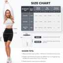 SINOPHANT High Waisted Women Biker Shorts - 6 Buttery Soft Elastic Tummy Control Shorts for Gym, Yoga, Workout, S-M