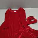 Toddler Girl Fall Winter Clothes Velvet Long Sleeve Swing Twirl Skater Dress with Hairband Baby Christmas Outfit  (4-5T, Bright Red)