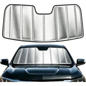 Custom Fit Windshield Sun Shade for Toyota Sienna 2019-2026, Foldable 3-Layer High Reflective Silver Sunshade, Blocks UV Rays & Reduces Cabin Heat
