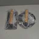 Blackstone Burger Press Set - 7" Round Smash Burger Press & 8"x4" Rectangle Cast Iron Grill Press with Wooden Handle - Smasher is Perfect for Blackstone Griddle, Pitboss Weber Griddle Grills