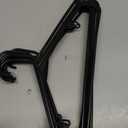 NAHANCO Plastic Tubular Hangers - 16 1/4" Black (Pack of 24)