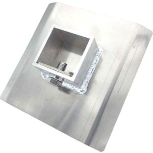 Aluminum Boat Dock Mudflap Foot Pad 6"x6" Dock Base Plate with Stainless Bolt & Nut Fits 2" Round or Square Posts Heavy-Duty Traction Pad for Marine, Pier & Lift Dock Systems