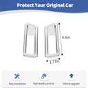 for RAM Rear License Plate Light Trim Cover Fit for Dodge RAM 2018-Present Chrome Exterior Accessories 2pcs