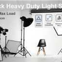 Heavy Duty Light Stand 9.2ft/280cm 10KG Max Load Spring Cushioned Aluminum Photography Light Stand with 1/4" Screw for Photography Softboxes Umbrella Studio Shooting