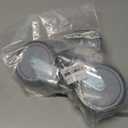 5-Inch Swivel Caster Wheels, 7/16-Inch Stem Diameter Rubber Wheel, Heavy Duty TPR Thermoplastic Rubber Replacement Wheels, 225-lb per Wheel- 4 Pack