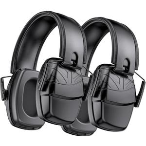 Link Dream 2Pack Ear Protection, NRR 35dB Hearing Protection Noise Canceling Ear Muffs Adjustable Headband for Shooting