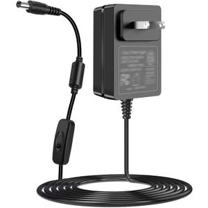 12V Massager Charger Power Cord, 12Volt 2A Power Adapter, fit for Foot and Neck Shiatsu Back and Shoulder Massager, Compatible with Resteck Nekteck Zyllion Papillon Mo Cuishle Snailax Comfier etc.