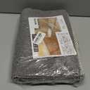 HITSLAM Square Shower Mat, 27 x 27 Inch Non Slip Bath Mat for Tub, Soft PVC Loofah Bathtub Mats with Drain Holes, Quick Drying Bathroom Stall Floor Mat, Bathroom Accessories Without Suction Cup, Grey