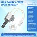 Dreyoo Gas Range Lower Bake Igniter Compatible with 316489403 5304508786, Range Oven Igniter Compatible with Frigidaire Kenmore Kelvinator Westinghouse Crosley Gas Range