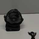 Minthouz Clip on Fan - 720 Rotation Portable Small Fan with LCD Digital Display, 8000mAh Low Noise Desk Fan for Outdoor Camping/Stroller/Home/Office