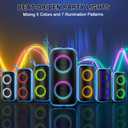 Hupoaf Bluetooth Speaker, 2026 New Portable Wireless Speaker with 6D Loud Sound, IPX7 Waterproof, HD Call, RGB Lights, 12H Playtime for Home/Party/Outdoor/Beach, Electronic Gadgets, Birthday Gift