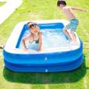 Inflatable Swimming Pool, 79x59x20in, Kiddie Pools Family Swim Center for Kids Inflatable Lounge Pool for Kiddie, Kids, Easy Set for Backyard Summer Water Party