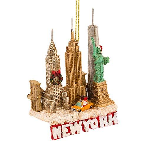 Kurt Adler City Travel New York City Ornament, 3.25-Inch