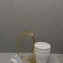 Hanging Planters 3-in-1 Indoor Plant Flower Pot Holder - White/Gold