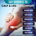Calf Compression Sleeves for Men and Women - (1 Pair) Footless Compression Socks Support for Running, Cycling, Sports - Leg Sleeve Brace, Helps with Pain Relief