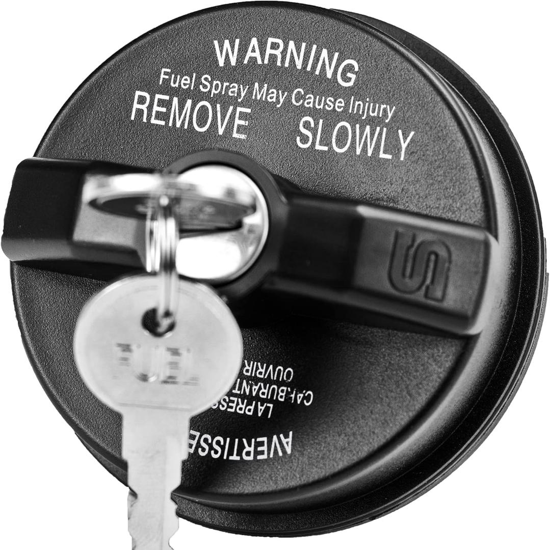 Locking Gas Cap,Lock Fuel Cap Replace 5278655AA For 2000-2020 Dodge Jeep Chrysler - Ram 1500 2500 3500, Journey,Caravan,Charger,Dakota,Durango & Jeep Wrangler JK TJ, Liberty & Chrysler 200 300 Sebring
