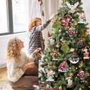 2 x Funny Christmas Ornaments 2024 - Highland Cow Decorations for Christmas Tree, Cow Lovers Gift