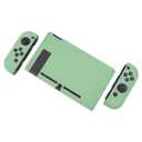 eXtremeRate PlayVital Back Cover for Nintendo Switch Console,Joycon Handheld Controller Separable Protector Hard Shell,Dockable Protective Case for Nintendo Switch - Matcha Green (NOT for Switch 2)