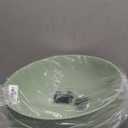 13 inch Large Hanging Planters Plant Pots for Outdoor Indoor Plants with Drainage Holes and Chain, 2 Pack Round Hanging Flower Pots for Garden Home Porch Decor, Green