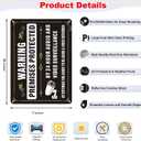 2 Pack Premises Protected by 24 hour Audio and Video Surveillance Signs,10x7 Inch By Entering You Agree Recording Sign, Weatherproof Rust-Free Reflective Aluminum,Easy to Mount for Indoor/Outdoor Use