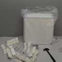 Stackable Closet Organizers and Storage 6 Cube Storage Organizer Closet Organizer for Bathroom Closet Storage for Wardrobe (11.8 x 11.8 x 11.8 Inch, White 1)