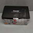 Geedel Rotary Cheese Grater, Kitchen Mandoline Vegetable Slicer with 3 Interchangeable Blades, Easy to Clean Grater for Fruit, Vegetables, Nuts (Red)