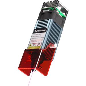 10W Compressed Spot Laser Module with Air Assist Nozzle, 0.08mm*0.05mm Laser Spot, for Genmitsu 3020-PRO MAX V2, 3030-PROVer MAX, 4040-PRO, 4040 Reno, PROVerXL 6050 Plus, Jinsoku LC-60A