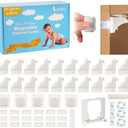 18 Pack Magnetic Cabinet Locks Baby Proofing - Baitiny Child Proof Cupboard Drawers Latches - Adhesive Easy Installation