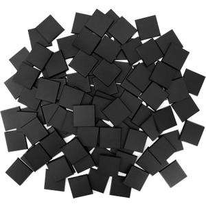 60PCS 50mm/1.97inch Textured Plastic Black Square Miniature Bases, Model Base for Gaming Miniatures or Wargames Table Top Games