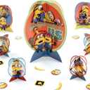 Multicolor Despicable Me Table Centerpiece Kit - 1 Set (4.3" - 12.5") - Ideal for Kids' Birthday Parties & Events