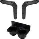 A & UTV PRO Front Fender Flares & Dash Cup Holder with Switch Panel for Honda Pioneer 700 2P 4P 2014-2022, Front Mud Flaps Mud Guards Extension Accessories, Replace OEM # 08P70-HL3-600