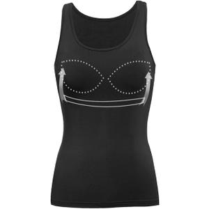 Tank Tops for Women with Built in Shelf Bra Casual Wide Strap Basic Camisole Sleeveless Layer Top for Winter (X-Large, Black)
