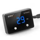 232PSI Oil Pressure Gauge LED Digital Display 12V Press Gauge Meter Kit with Oil Pressure Sensor for Car Truck Vehicle Automotive (Blue)