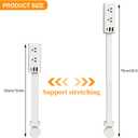 Electrical Outlet Extender Stick, 360 Rotating Outlet Extender, Power Strip with 6 Outlets & 3 USB Ports, Use Behind Couches,Nightstands,Desks,More