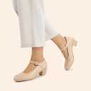 DREAM PAIRS Mary Jane Shoes Women Low Chunky Heels Closed Toe Pumps Comfortable Work Business Dress Shoes. 8.5 Size