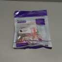 VCELINK Cat7 Cat6A Shielded Pass Through RJ45 Connectors, UL-Listed 3-Prong Gold Plated CAT7 Modular Plug for Solid or Stranded STP/FTP Eternet Cable (50-Pack)