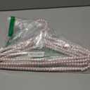 Concepts Premium Heavy Duty Pearl Hangers with Ribbon Trim for Wedding and Engagement Gowns - Slim Design Also Can Be Used for Suits and Shirts (Pink/White, 5 Pack)