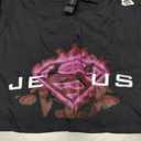 T-Shirt Jesus is My Superhero, Christian Love T-Shirt (Black, L)