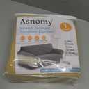 KEKUOU Stretch Sofa Cover Slipcover Couch Covers for 3 Cushion Couch Sofa pet Friendly (78"-94") Furniture Protector Sofa with Elastic Bottom for Kids,Dog, Jacquard Small Checked(Large,Champagne)