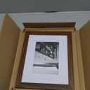 Americanflat 8x10 Picture Frame with Shatter-Resistant Glass - Use as 5x7 Frame with Mat or Display 8x10 Photo Without Mat - Signature Collection - Picture Frames for Tabletop and Wall - Walnut