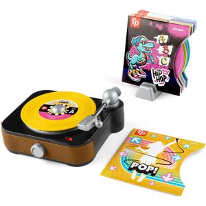 Fisher-Price Musical Toy, Rockin Record Player for Preschool Pretend Play for Kids Ages 3+ Year